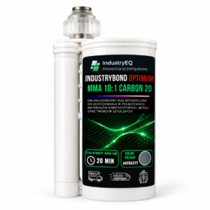 IndustryBond Optimum MMA Carbon 5-minutes methacrylate adhesive, 1:10 ratio, 490 ml Anthracite