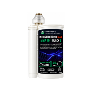 IndustryBond MAX MMA BLACK 5-minute methacrylate adhesive, 1:10 ratio, 490 ml