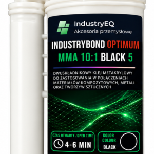 IndustryBond Optimum MMA Black 5-minutes methacrylate adhesive, 1:10 ratio, 490 ml Black